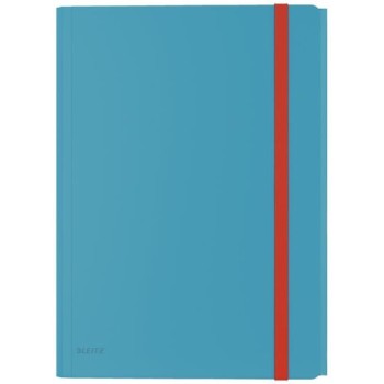 Teczka z gumką i kieszonką, PP, niebieska 46190061