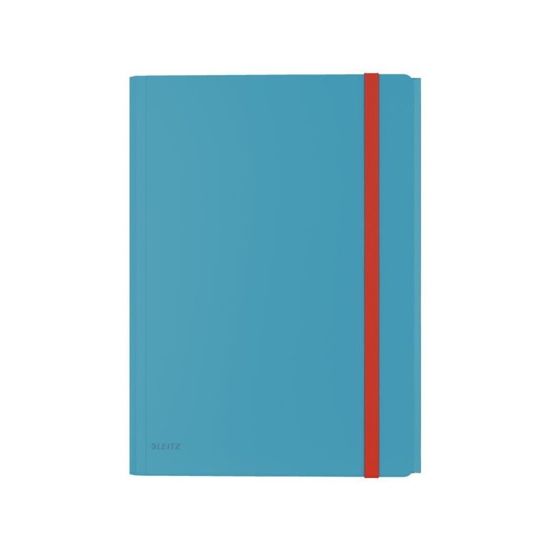 Teczka z gumką i kieszonką, PP, niebieska 46190061