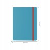 Teczka z gumką i kieszonką, PP, niebieska 46190061