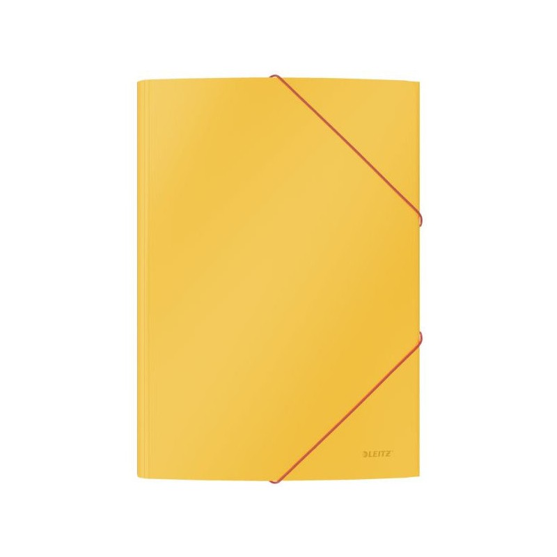 Teczka kartonowa z gumką, A4, żółta 30020019