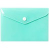 Teczka kopertowa na dokumenty A6 na zatrzask PP pastelowy zielony TKP-A6-04 BIURFOL