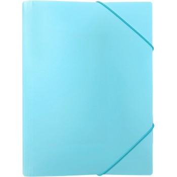 Teczka z gumką na dokumenty A4 PP pastelowy niebieski TGP-A4-02 BIURFOL