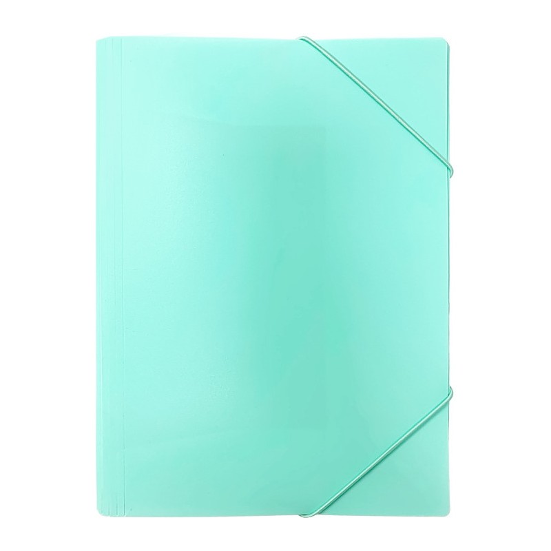 Teczka z gumką na dokumenty A4 PP pastelowy zielony TGP-A4-04 BIURFOL