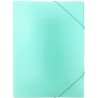 Teczka z gumką na dokumenty A4 PP pastelowy zielony TGP-A4-04 BIURFOL