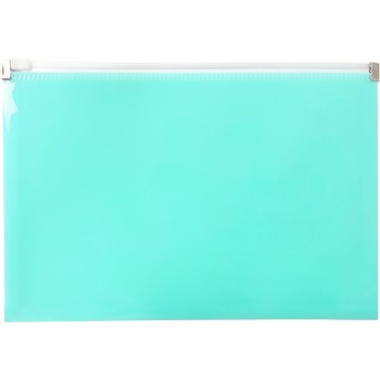 Teczka na dokumenty A5 na suwak PP pastelowy zielony TSP-A5-04 BIURFOL