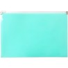 Teczka na dokumenty A5 na suwak PP pastelowy zielony TSP-A5-04 BIURFOL