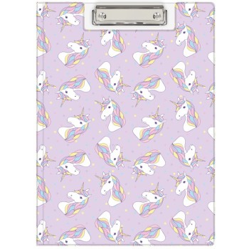 Teczka z klipem na dokumenty Clipboard A4 PVC wzór Jednorożce KHN-04-30 BIURFOL