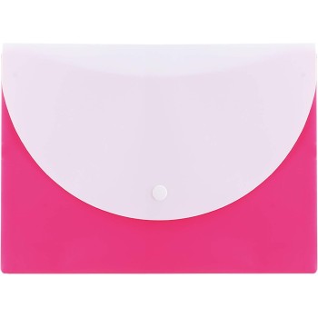Teczka kopertowa na zatrzask A5 RIO różowa E38978 PINK DELI