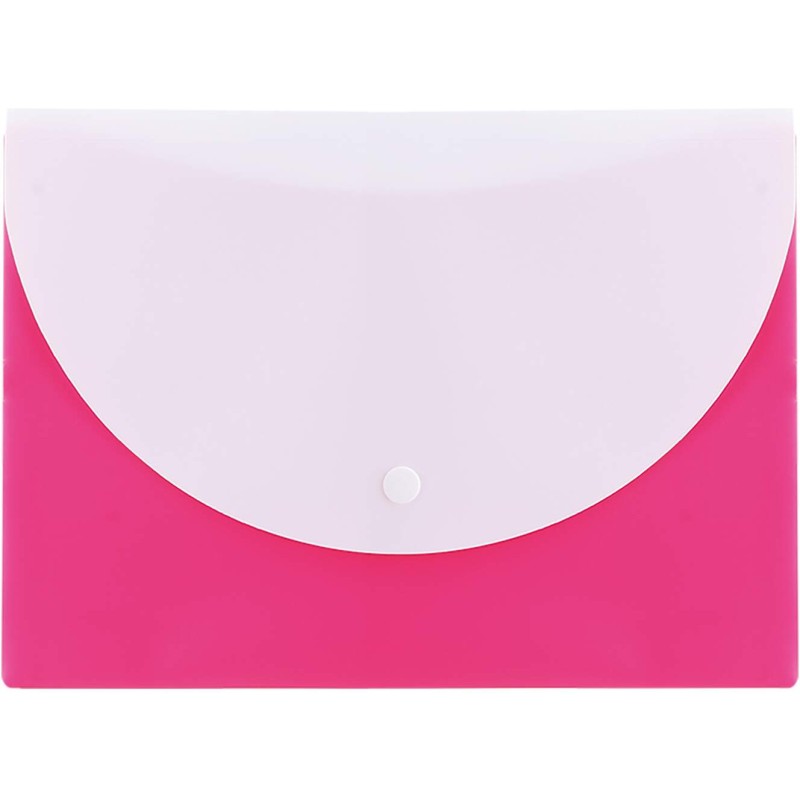 Teczka kopertowa na zatrzask A5 RIO różowa E38978 PINK DELI
