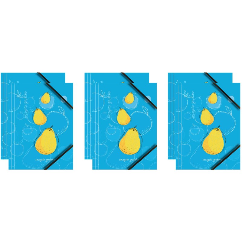 Teczka kartonowa A4 z gumką narożną SOCZYSTA GRUSZKA BT601-A2 TETIS