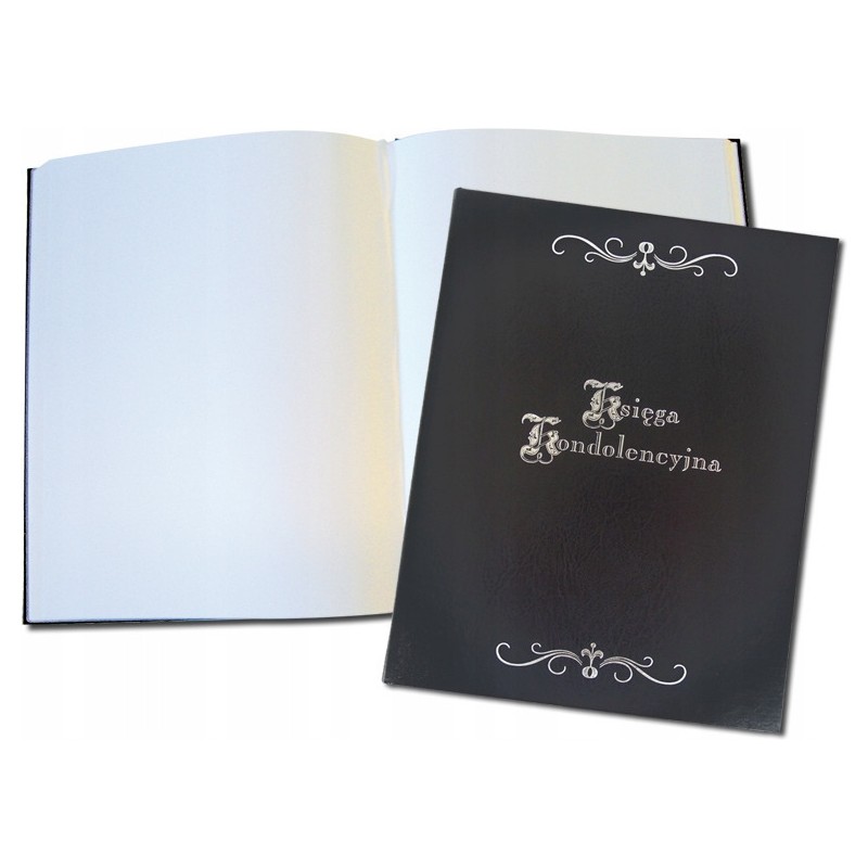 Księga kondolencyjna 255x320 100k czarna WARTA 319-092