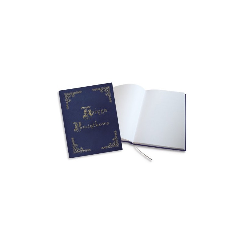 Księga Pamiątkowa złocona granatowa 255x320mm 100kartek 319-036 WARTA