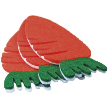 Filcowe MARCHEWKI 3D 3szt. 472947 TITANUM