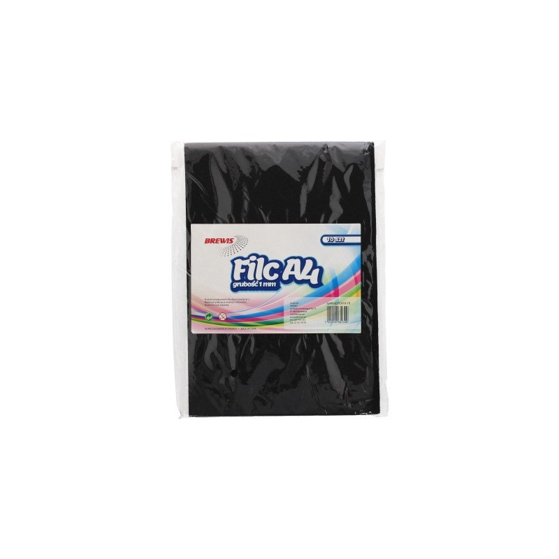 Filc A4 czarny FC410-10 1mm (10ark.) 682390