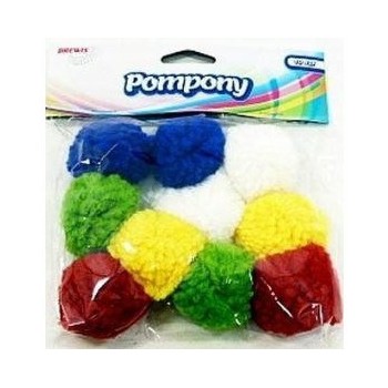Pompony super puszyste 10 sztuk POM06 BREWIS