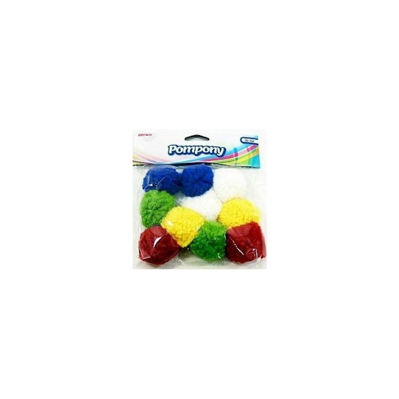 Pompony super puszyste 10 sztuk POM06 BREWIS