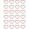 Kryształki samoprzylepne SERCA czerwone (24szt.) 251133 Galeria Papieru