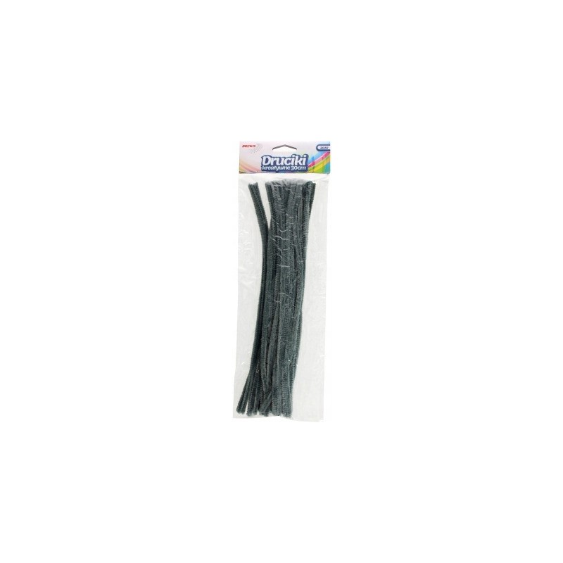 Druciki kreatywne dr21 szare 30cm (40) BREWIS