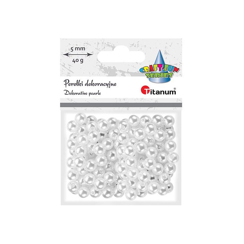 Perełki białe 8mm 40g 363617