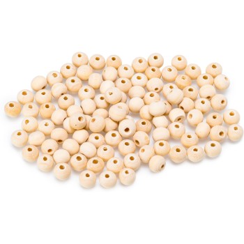 Koraliki drewniane naturalne 7mm, 100 szt. KDN 4 BREWIS