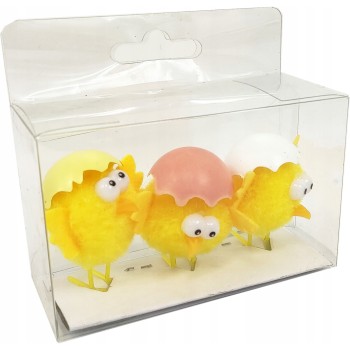 Kurczaki w skorupce 6cm (3 sztuki) SKE10 BREWIS