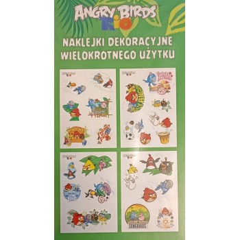 Naklejki A5 kpl 4ark ANGRY BIRDS RIO 6243 INTERDRUK