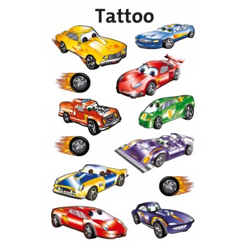 Naklejki tatuaże dla dzieci AUTA 56685 Z-DESIGN KIDS TATTOO AVERY ZWECKFORM