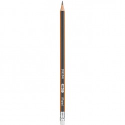 Ołówek drewniany z gumką BLACKPEPS HB MAPED 851721
