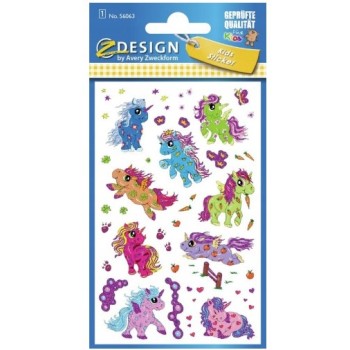 Naklejki dla dzieci BROKATOWE KONIKI 56063 Z-DESIGN AVERY ZWECKFORM