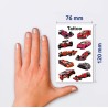 Naklejki tatuaże dla dzieci WYŚCIGÓWKI 56764 Z-DESIGN KIDS TATTOO AVERY ZWECKFORM