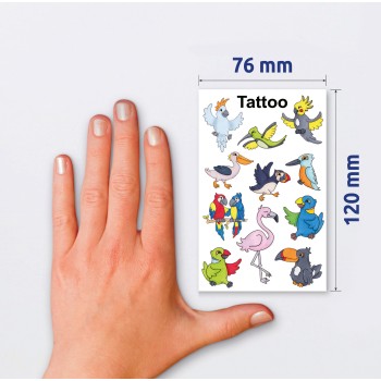 Naklejki tatuaże dla dzieci ZWIERZĄTKA 56761 Z-DESIGN KIDS TATTOO AVERY ZWECKFORM