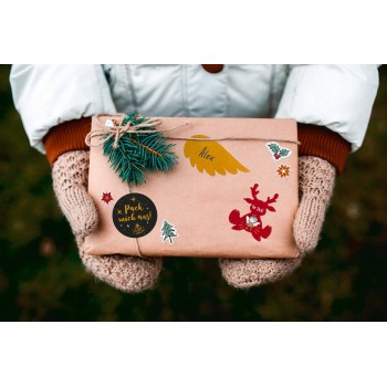 Naklejki papierowe ze złotymi tłoczeniami A5 - gwiazdki Z-Design 54616 AVERY ZWECKFORM