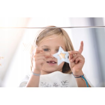 Naklejki foliowe Z-Design na okno - złote i srebrne gwiazdki 52952 AVERY ZWECKFORM