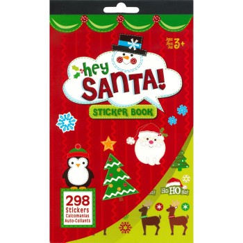 Naklejki HEY SANTA! 3 wzory x 2 plansze, 298 szt. 486340 TITANUM