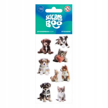 Naklejki 66x126mm ZWIERZĘTA DOMOWE 550331 STICKERBOO