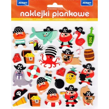 Naklejki dekoracyjne piankowe mix wzorów AVANTI