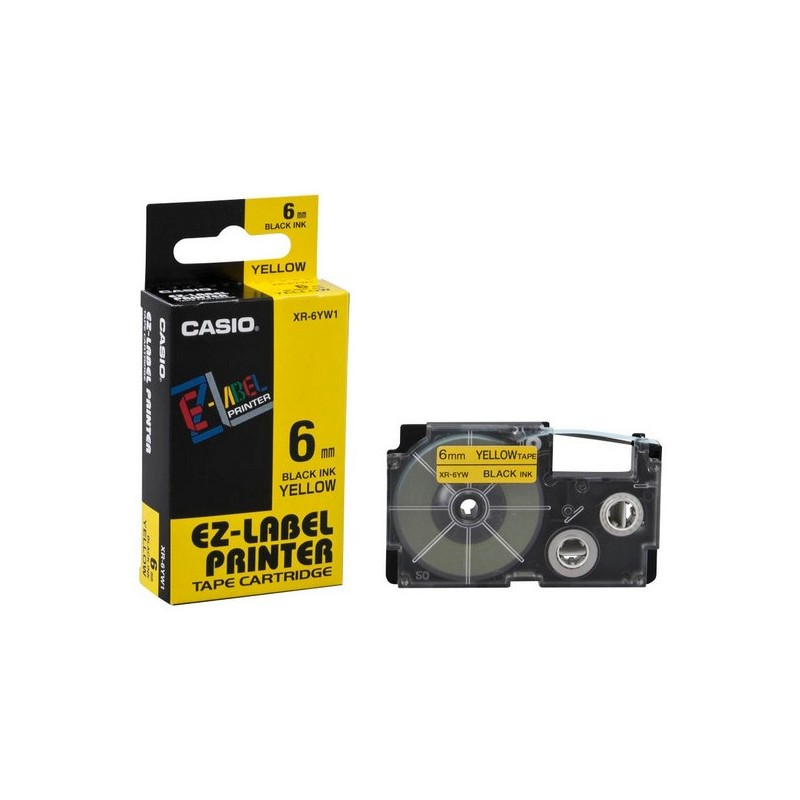 Taśma do D XR 6YW1 żółta CASIO