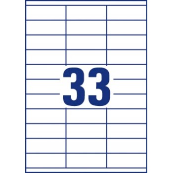 Etykiety ECONOMY A4 białe 70x25.4mm ELA009 AVERY ZWECKFORM