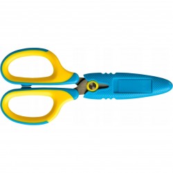 Nożyczki szkolne 13,5cm żółto-niebieskie GN265-YN TETIS