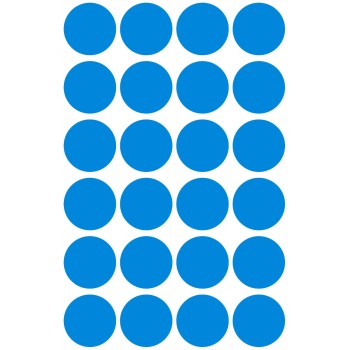 Trwałe kółka 18mm 96szt./op. niebieskie 3005 AVERY ZWECKFORM