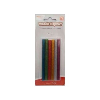 Wkład klejowy do pistol.WK7-6 Q7mm*100mm mix.kol.brokat(6)