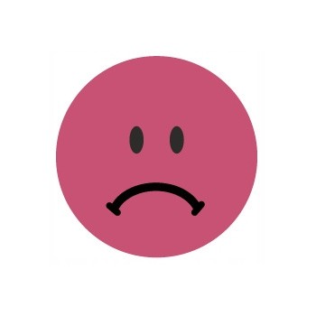 Kółka Smutna buźka trwałe 19mm czerwone 3859 AVERY ZWECKFORM