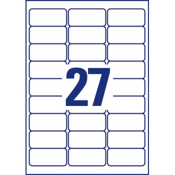 Etykiety A4 białe (25 arkuszy) 63,5*29,6mm L4737REV-25 AVERY ZWECKFORM