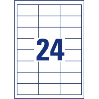 Etykiety ECONOMY A4 białe 64,6x33,8mm ELA008 AVERY ZWECKFORM