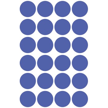 Usuwalne kółka 18mm 96szt./op. niebieskie 3596 AVERY ZWECKFORM