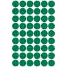 Etykiety kółka Q12mm zielone 3143 AVERY ZWECKFORM