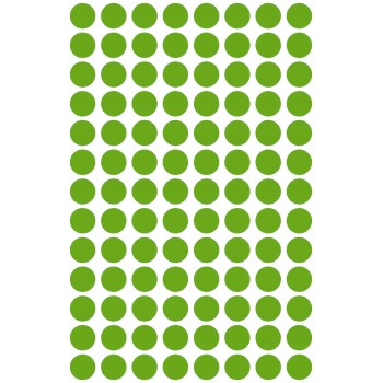 Usuwalne kółka 8mm 416szt./op. zielone 3592 AVERY ZWECKFORM