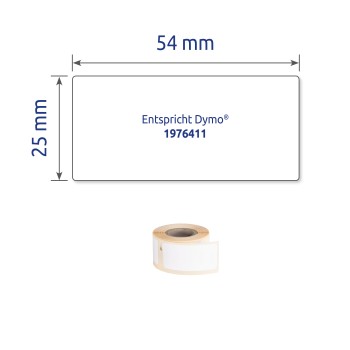 Etykiety Heavy Duty w rolce 160 etyk. 25 x 54 mm, poliestrowe, trwałe białe A1976411 Avery Zweckform
