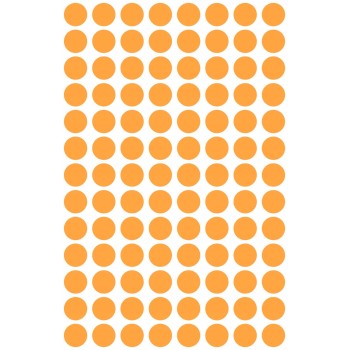 Etykiety ZF Q8mm 3178 pomarańczowe neon kółka AVERY ZWECKFORM