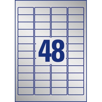 Etykiety ZF A4 45,7x21,2mm L6009-100 znamionowe srebrne AVERY ZWECKFORM